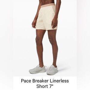 Lululemon Pace Breaker Linerless Short 7"